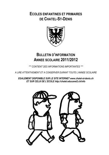 Bulletin d'information 2011-2012 - projet - Communal.ch