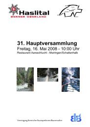 31. Hauptversammlung - BEGEM - Berner Gemeinden