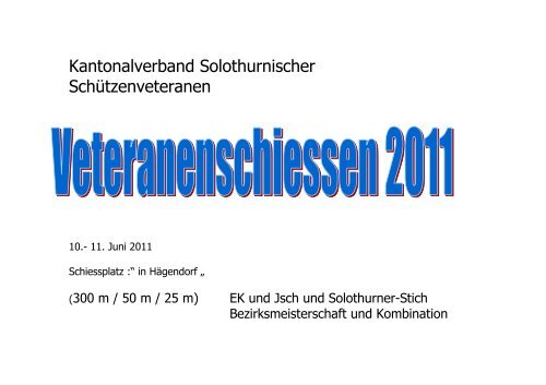 Titel Veteranenschiessen 2011