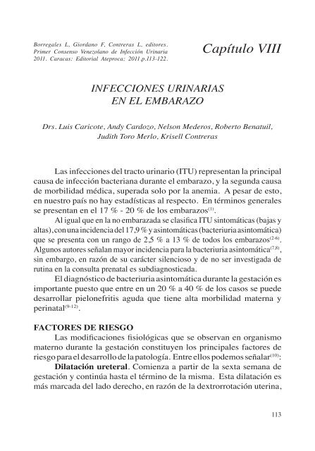 Primer Consenso Venezolano de Infección Urinaria 2011