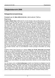 Tätigkeitsbericht 2008 - Luzerner Bäuerinnen