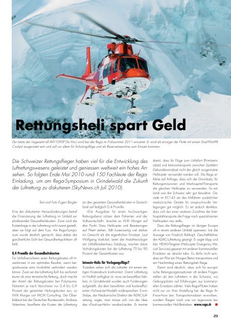 Ausgabe 1, 2011 - SkyNews.ch