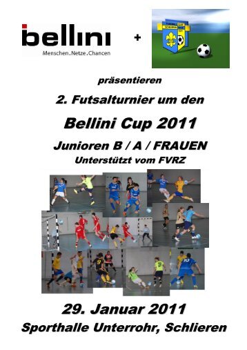 Programmheft Futsalturnier - FC Schlieren