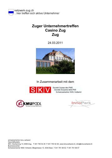 Zuger Unternehmertreffen Casino Zug Zug