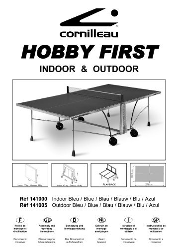 HOBBY FIRST Réf 141000 - Tischtennis Gubler AG