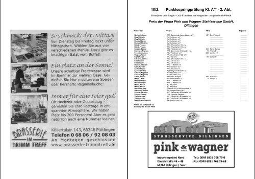 Programmheft 2012 als .pdf (15MB) - Reitsportverein Püttlingen eV