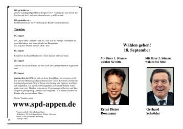 August 2005 - SPD Appen