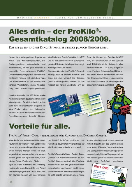 Drösser Magazin 2008 - Drösser Stahlhandel