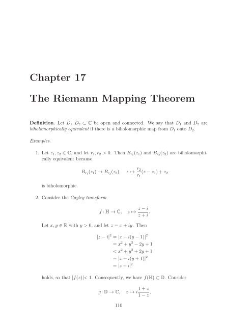 Math 411: Honours Complex Variables - University of Alberta