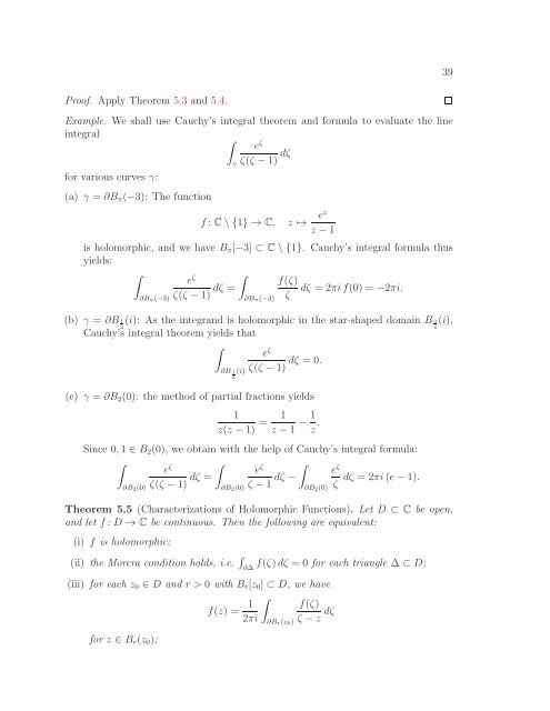 Math 411: Honours Complex Variables - University of Alberta
