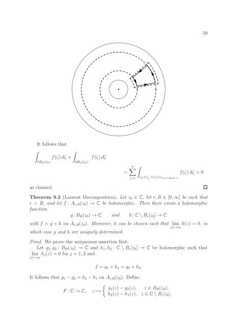 Math 411: Honours Complex Variables - University of Alberta