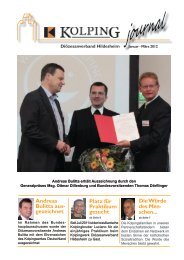 Journal 1-2012 - Kolping Diözesanverband Hildesheim