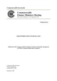 Commonwealth Finance Ministers Meeting