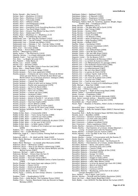 cinema archive - The Oil of the 21st Century