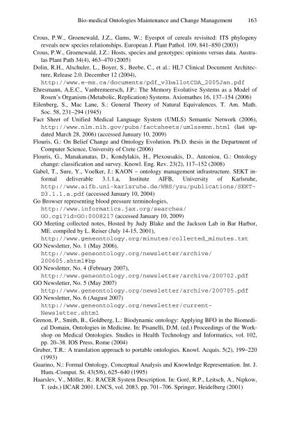 Bio-medical Ontologies Maintenance and Change Management