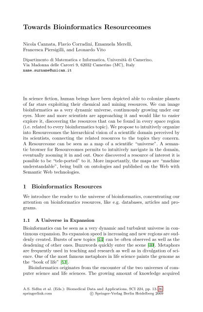 Bio-medical Ontologies Maintenance and Change Management