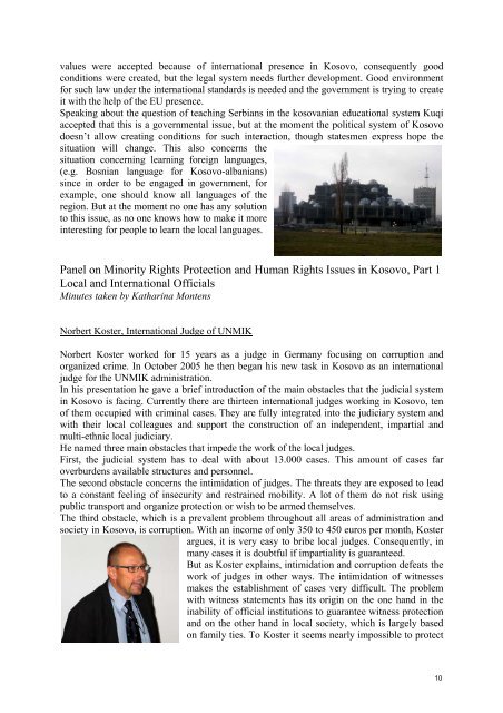 Minority Rights Protection and Human Rights Policies in ... - IFSH