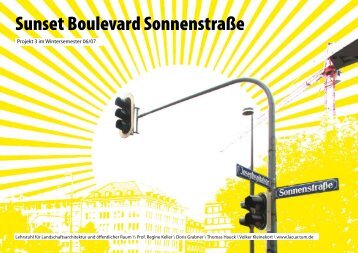 Sunset Boulevard Sonnenstraße - Lehrstuhl für ...