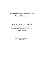 Regelung Kreismeisterschaften Schüler/Jugend - TTVR