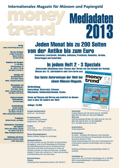 Mediadaten - money trend