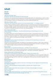 Inhaltsverzeichnis 1/2010 (.pdf) - Psychotherapeutenjournal