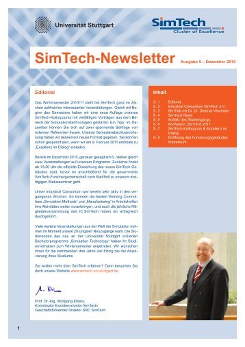 Download SimTech Newsletter Ausgabe 5 - SimTech - Universität ...