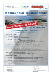 Kommunaler Küstenschutz - Küstenwasserbau - Universität Rostock
