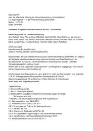 Protokoll der Gv vom 12. September 2011 - Gemeinde Schenefeld