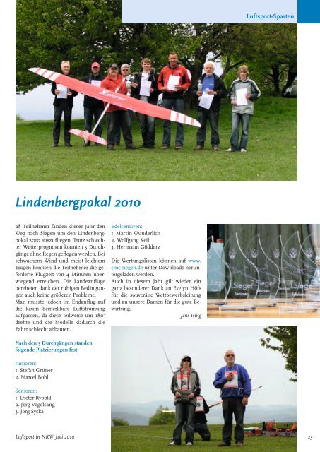 in NRW - Deutscher Aero Club Landesverband Nordrhein Westfalen ...