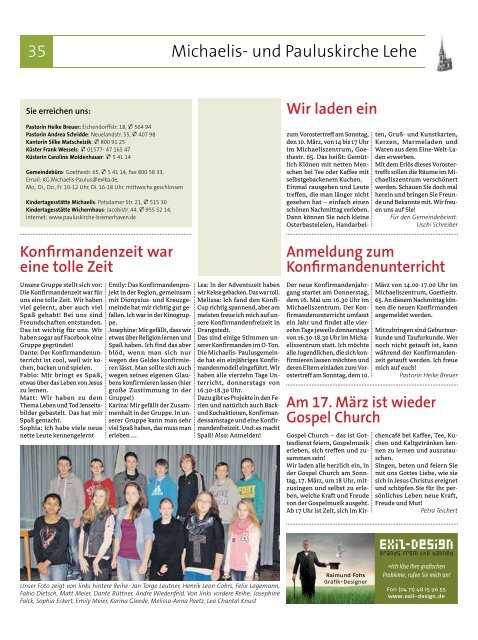 Ausgabe Februar 2013 - Evangelisch-lutherischer Kirchenkreis ...