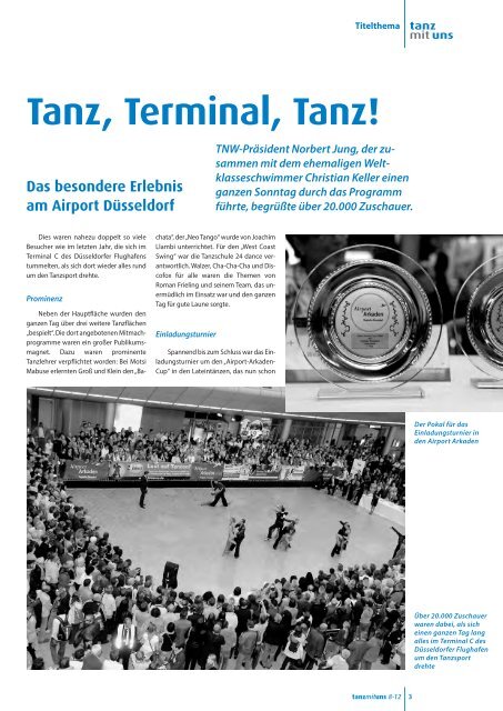 Tanz, Terminal, Tanz! Shows und Attraktionen am Düsseldorfer - DTV