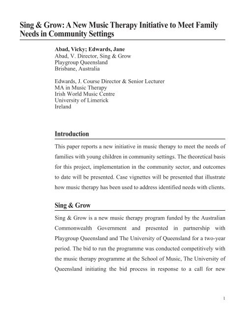 Proceedings, Oxford, UK (2002) - World Federation of Music Therapy