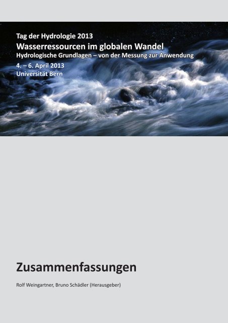 Abstractsband (PDF) - Universität Bern