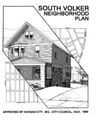 South Volker Neighborhood Plan - City of Kansas City, Missouri