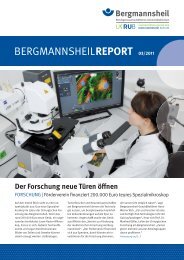 Bergmannsheil Report 03/11 - Berufsgenossenschaftlichen ...