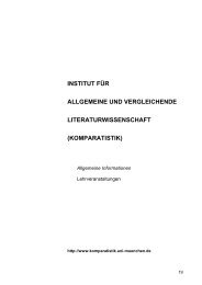 komparatistik - Institut für Allgemeine und Vergleichende ...