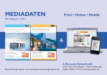 MEDIADATEN - Bauen + Energie sparen