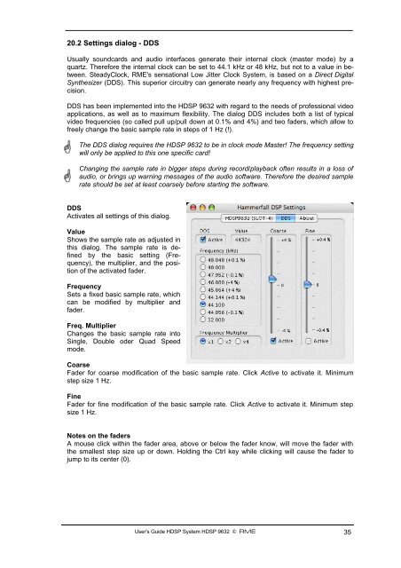 Hammerfall® DSP System HDSP 9632 - RME