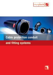 Cable protection conduit and fitting systems - Murrplastik ...