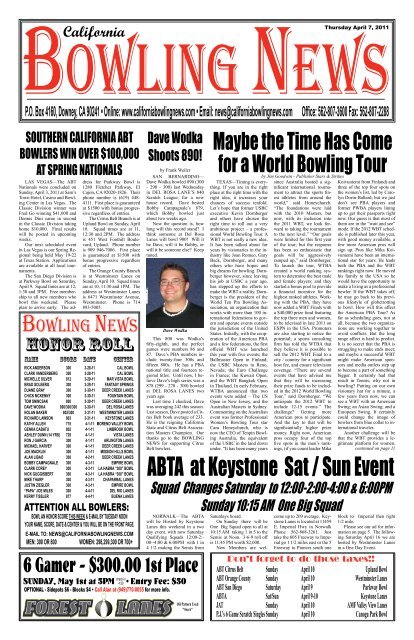 Abta At Keystone Sat Sun Event Del Rio Lanes