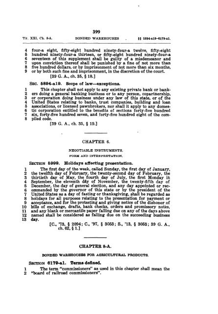 COMPILED CODE - Iowa Legislature - State of Iowa