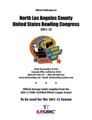 North Los Angeles County United States Bowling ... - Nlacbowling.com