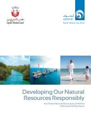 Developing Our Natural Resources Responsibly - Adnoc