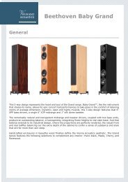 Vienna Acoustics Bach Grand バッハグランド Vienna Acoustics Bach Grand Speakers; Pair - The Music Room