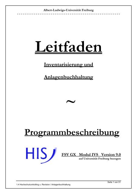 Leitfaden Inventarisierung - Zentrale Universitätsverwaltung ...