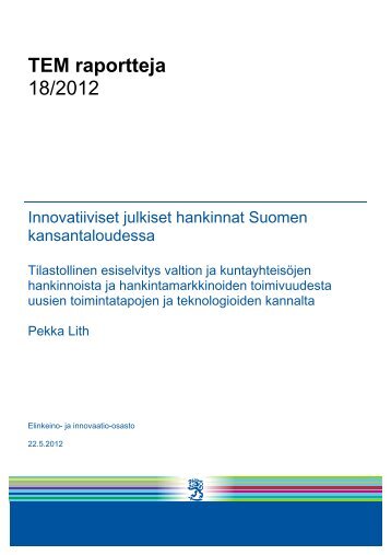 TEM raportteja 18/2012