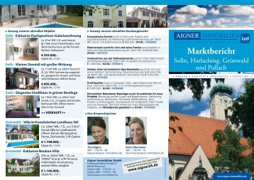 Marktbericht - Aigner Immobilien GmbH