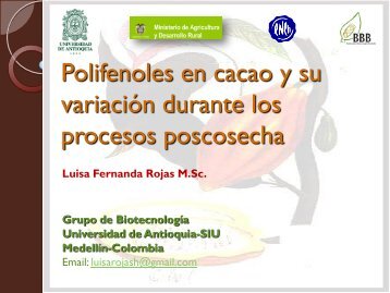 Polifenoles en cacao.pdf - Universidad de la Amazonia