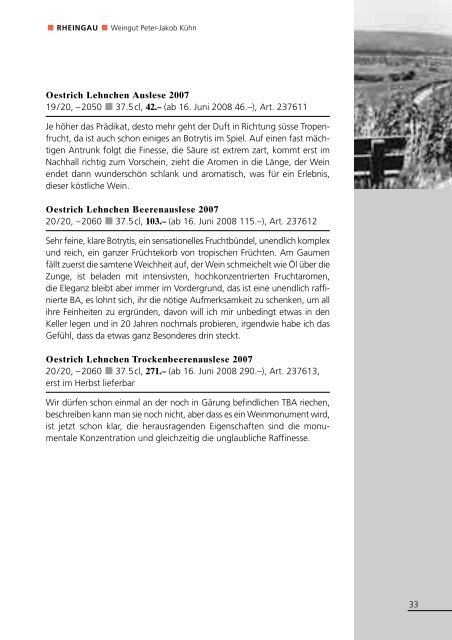 Riesling, Deutschland 2007 (PDF) - Gerstl Weinselektionen