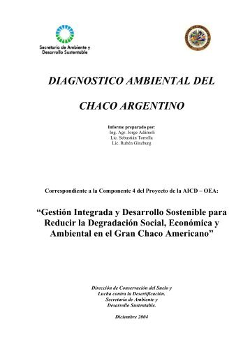 DIAGNOSTICO AMBIENTAL DEL CHACO ARGENTINO